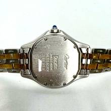 Thumbnail von Cartier Panthère COUGER Quartz 27mm 2 Row Gold Watch </h1>