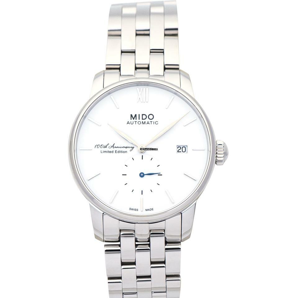 Mido Baroncelli III M8608.4.26.1 - Baroncelli III Automatic White Dial Stainless Steel Men's Watch </h1>