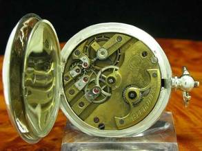 Thumbnail von K. Serkisoff & Co. 800 Silber Savonette Osmanische Taschenuhr Schlüsselaufzug </h1>