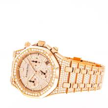 Thumbnail von Audemars Piguet Royal Oak Chronograph 41 Chronograph Rose Gold ORIGINAL ICED OUT Diamonds 50th Anniversary 26242OR