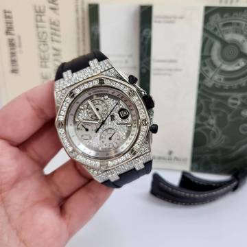  Audemars Piguet Royal Oak Offshore Diamonds & White Gold Factory 42mm Completo 