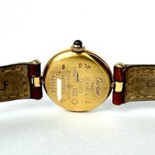 Thumbnail von Cartier VERMEIL 24mm Quartz GP Argent 0.68TCW Diamond Watch </h1>