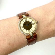 Thumbnail von Cartier VERMEIL 24mm Quartz GP Argent 0.68TCW Diamond Watch </h1>