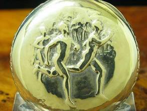 Thumbnail von Hebdomas 8 Jours Neusilber Open Face Taschenuhr / Durchmesser 50,0 Mm </h1>