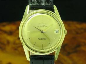 Thumbnail von Universal Genève Polerouter Date 18kt 750 Gold Automatik Herrenuhr / Ref104602/1 </h1>