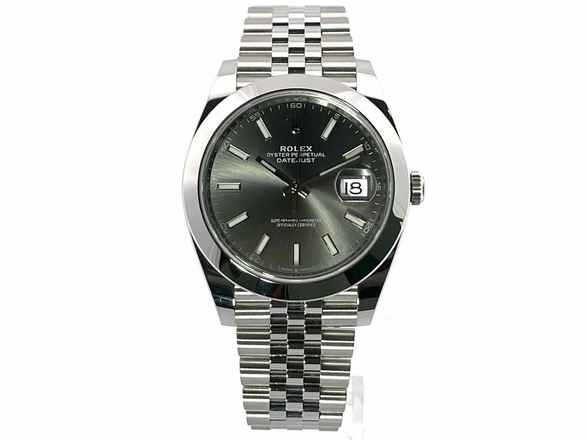 Rolex Datejust 41 Ref. 126300 Edelstahl Rhodium Index Jubile-Band </h1> 