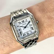 Thumbnail von Cartier Panthère 29mm Steel 0.55TCW Diamond Watch </h1>