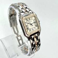 Thumbnail von Cartier Panthère Quartz 27mm 1 Row Gold 0.78TCW Diamond Watch </h1>