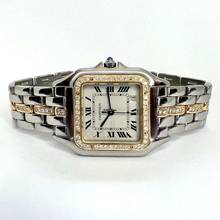 Thumbnail von Cartier Panthère Quartz 27mm 1 Row Gold 0.78TCW Diamond Watch </h1>