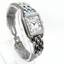 Thumbnail von Cartier Panthère 27mm Steel Watch 0.48TCW Diamond Watch </h1>