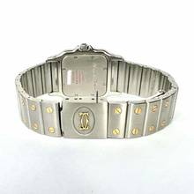 Thumbnail von Cartier Santos Galbée 29mm Quartz 2 Tone 0.85TCW Diamond Watch </h1>