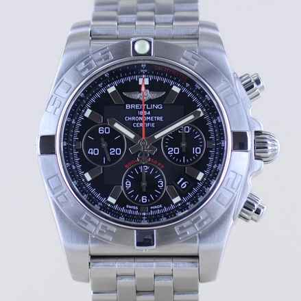  Breitling Chronomat 44 44mm B01 Black Dial Flying Fish Stahl Chronograph Automatic </h1> 