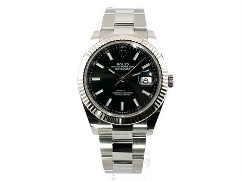  Rolex Datejust 41 Edelstahl Weißgold 126334 Schwarz Index </h1> 
