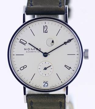  NOMOS Tangente Gangreserve Datum schwarze Gangreserve 35 Peseux Cream Dial rar </h1> 