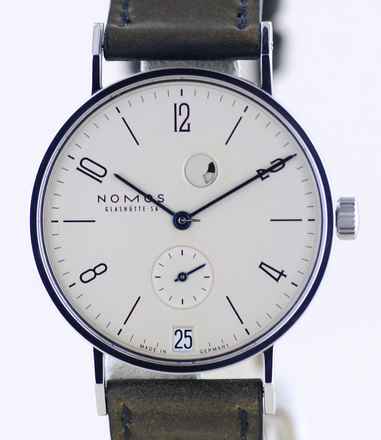  NOMOS Tangente Gangreserve Datum schwarze Gangreserve 35 Peseux Cream Dial rar </h1> 