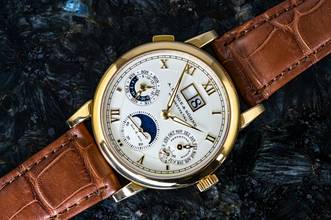 Thumbnail von A. Lange & Söhne Langematik Perpetual Calendar | 310.021 | in 18k Yellowgold | Full Set