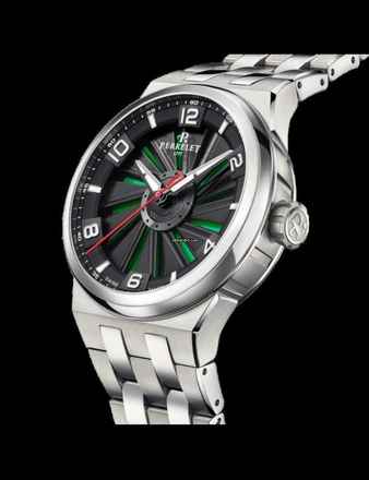  Perrelet Turbine Titanium 41 Green optional in red blue and black Steel bracelet 