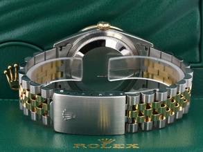 Thumbnail von Rolex Datejust 36 16233 Black Dial With Big Diamonds & After Diamonds Bezel - Full Set 36mm