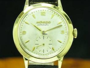 Thumbnail von Movado 18kt 585 Gold Hammerautomatik Herrenuhr / Kaliber 115 / Ref 8426 </h1>