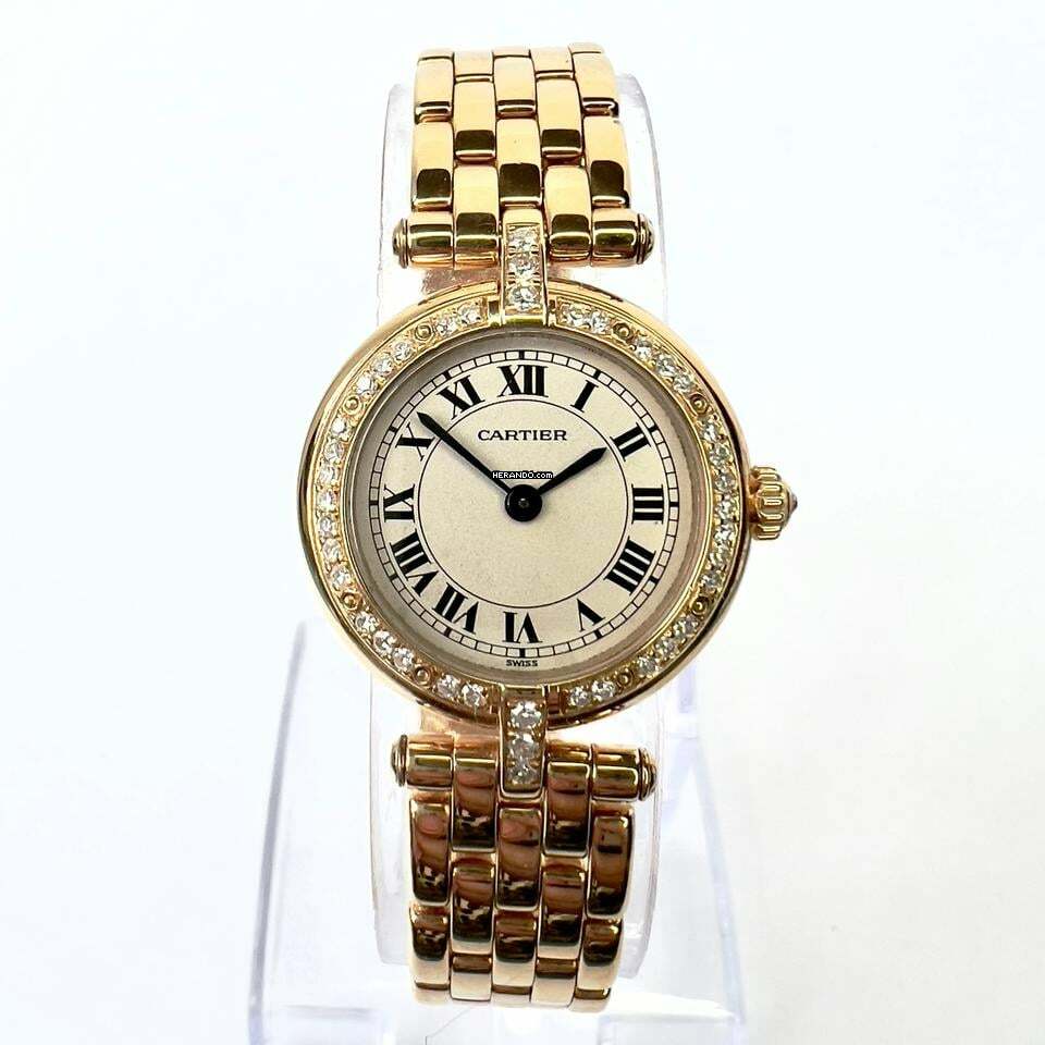 Cartier Panthère VENDOME 24mm 18K Yellow Gold ~0.50TCW Diamond Watch </h1>