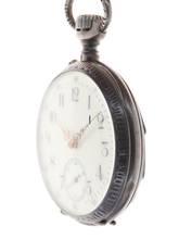 Thumbnail von Swiss Mans Pocket Watch open face Silver – Case all over decorated Silver – Cuvette </h1>