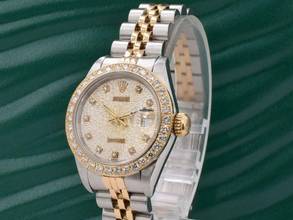 Thumbnail von Rolex Lady-Datejust 69173 Jubilee Diamonds Dial & After Diamonds Bezel - Full Set 26mm