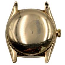 Thumbnail von Rolex Oyster Perpetual 3131 BubbleBack Ivory radium dial yellow gold 14KT 1948's </h1>