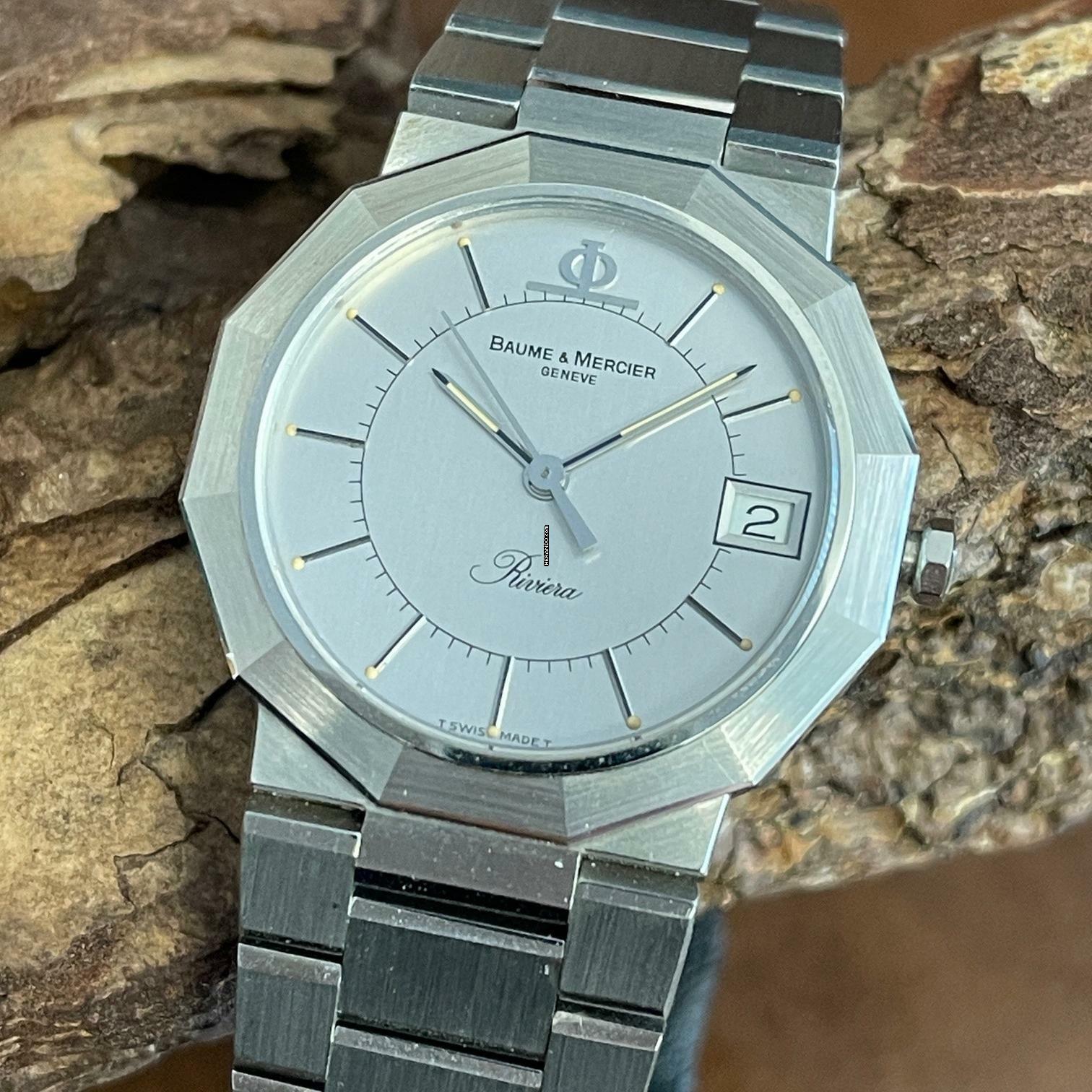 Baume & Mercier Riviera NOS - Edelstahl Quarz - Ref. A5222 </h1>