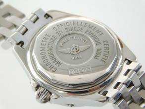 Thumbnail von Breitling Cockpit Lady B-Class / Cockpit Lady mit Perlmuttzifferblatt und Pilotband im Top Zustand </h1>