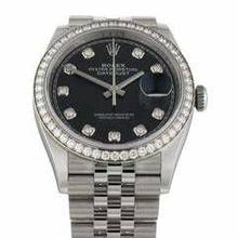 Thumbnail von Rolex Datejust 36 Black Dial Diamond Ref.126284RBR </h1>