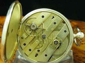 Thumbnail von John Wycherley 800 Silber Open Face Taschenuhr Schlüsselaufzug </h1>