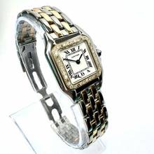 Thumbnail von Cartier Panthère Quartz 23mm 2 Row Gold 0.33TCW Diamond Watch </h1>