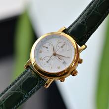 Thumbnail von Longines Chronograph Date Ernest Francillon yellow gold 18KT Full Set NEW 2004’s </h1>