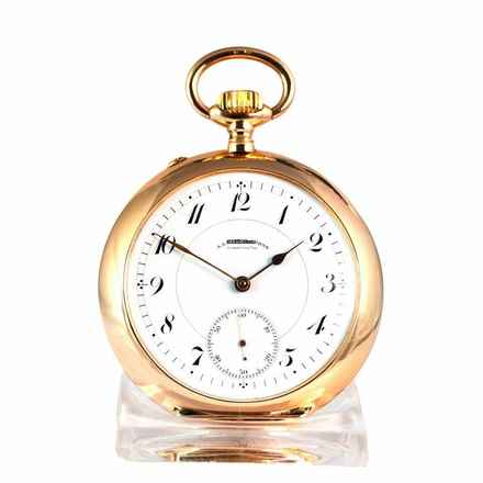  A. Lange & Söhne Taschenuhr 1 A Ausführung Handaufzug 750/000 Rotgold 56 mm 1901 </h1> 