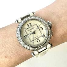 Thumbnail von Cartier Pasha Automatic 35mm Steel 2.33TCW DIAMOND Watch </h1>