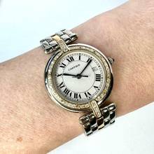 Thumbnail von Cartier Panthère VENDOME 30mm Quartz 1 Row Gold 0.50TCW Diamond Watch </h1>