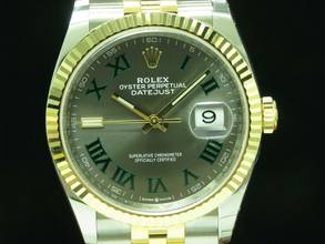Thumbnail von Rolex Datejust 36 18kt Gold/stahl Automatic Herrenuhr / 2021 Wimbledon / 126233 </h1>