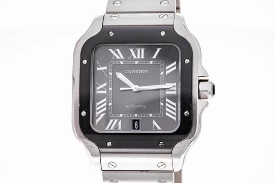  Cartier Santos 40 Grey Dial Steel WSSA0037 