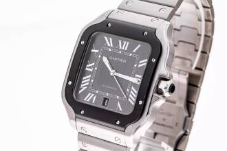 Thumbnail von Cartier Santos 40 Grey Dial Steel WSSA0037