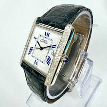 Thumbnail von Cartier Tank 25mm Silver 0.80TCW Diamond Watch </h1>