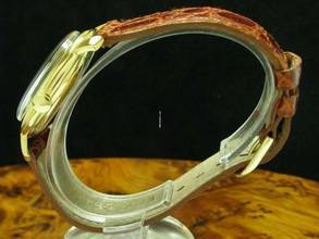 Thumbnail von IWC Shark Fin 18kt 750 Gold Handaufzug Herrenuhr / Ref 521 / Kaliber C.89 </h1>