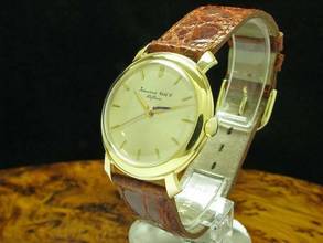 Thumbnail von IWC Shark Fin 18kt 750 Gold Handaufzug Herrenuhr / Ref 521 / Kaliber C.89 </h1>