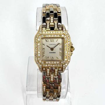 Cartier Panthère Limited Edition Quart 23mm 2 Tone 1.96TCW Diamond Watch </h1>