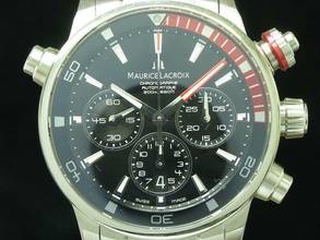 Thumbnail von Maurice Lacroix Pontos S Edelstahl Automatic Chronograph Herrenuhr / Ref Pt6018 </h1>