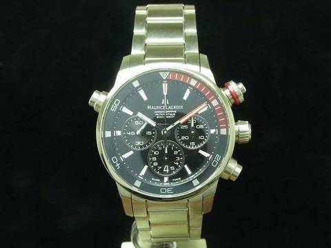 Maurice Lacroix Pontos S Edelstahl Automatic Chronograph Herrenuhr / Ref Pt6018 </h1> 