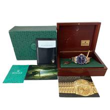 Thumbnail von Rolex Submariner Date 16618 blue tritium dial Full Set 1998’s </h1>