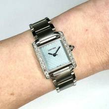 Thumbnail von Cartier Tank Française Quartz 20mm Steel LMT EDITION Dial 0.80TCW DIAMOND Watch </h1>