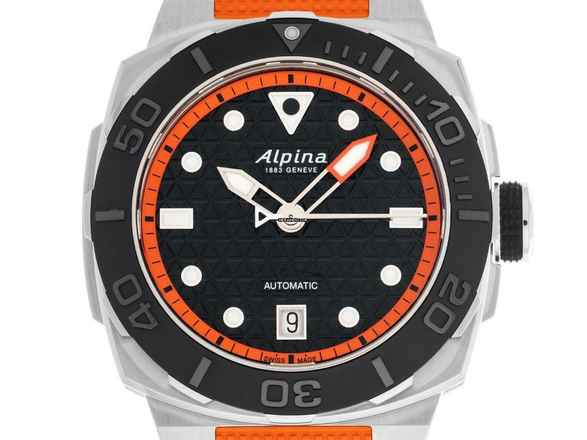  Alpina Alpiner Extreme Stahl Automatik Armband Kautschuk Faltschließe Ref.AL-525BO3VE6 Bj.2024 Full Set Neu 