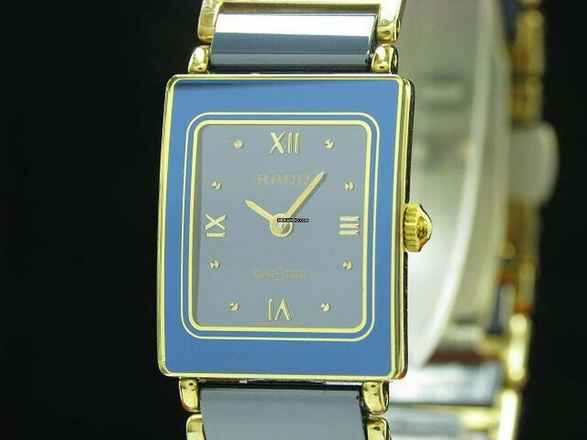  Rado Diastar Keramik / Gold Mantel Damenuhr / Ref 153.0283.3 </h1> 