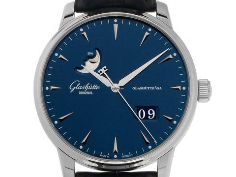  Glashütte Original Senator Excellence Panoramadatum Mondphase Ref.1-36-04-04-02-30 2024 Full Set Ungetragen 